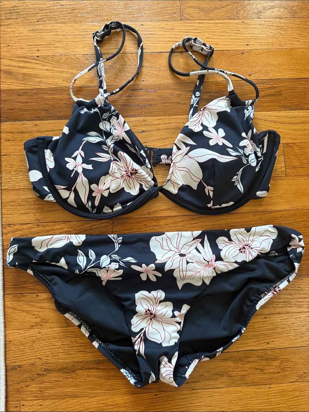 Sanctuary Navy Floral Two-Piece Bikini